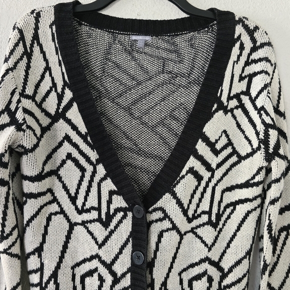 Charlotte Russe Womens Cardigan Sz S Aztec Print Knit Button Up Art Grannycore - Picture 6 of 11